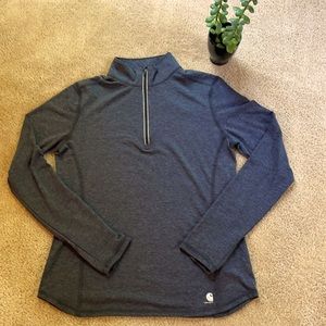 👚Carhartt Gray 1/4 Zip Top - Size Small